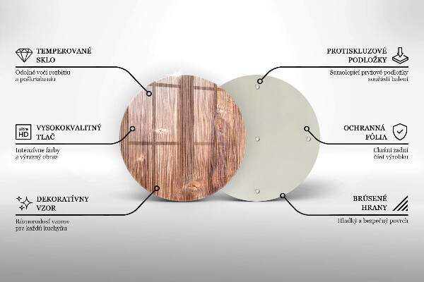 Glas Ceranfeldabdeckung Naturholz