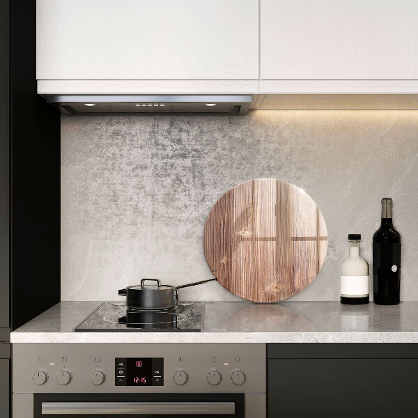 Glas Ceranfeldabdeckung Naturholz