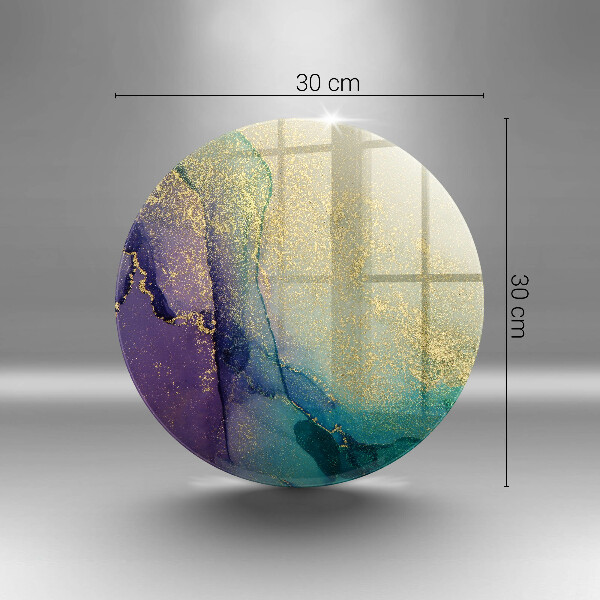 Glas Ceranfeldabdeckung Spritzschutz Hintergrund mit Gold