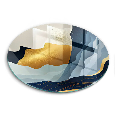 Glas Herdabdeckplatte Abstrakte Berge