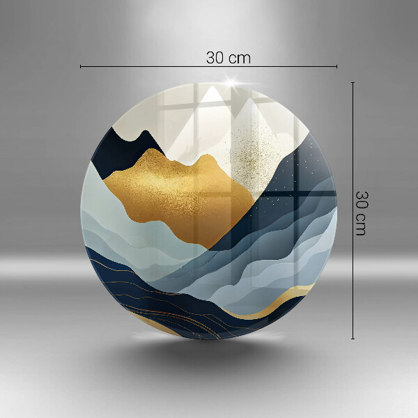Glas Herdabdeckplatte Abstrakte Berge
