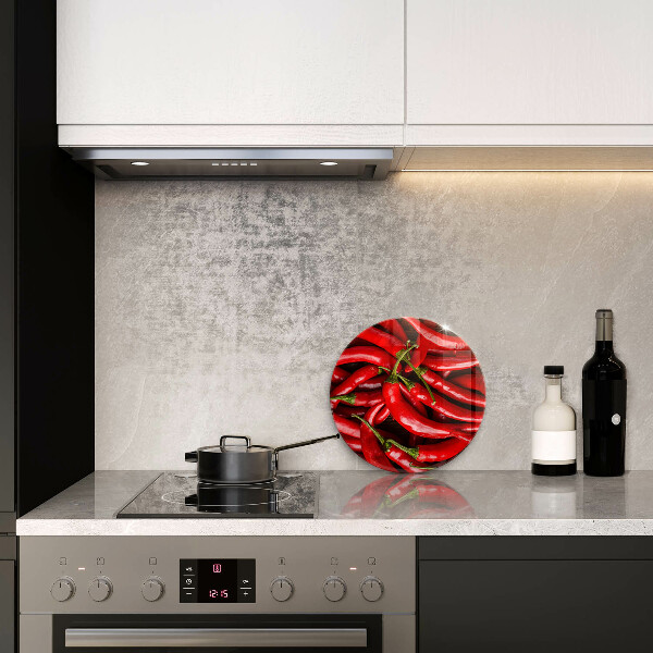 Glas Herdabdeckplatte Scharfe Chilischoten