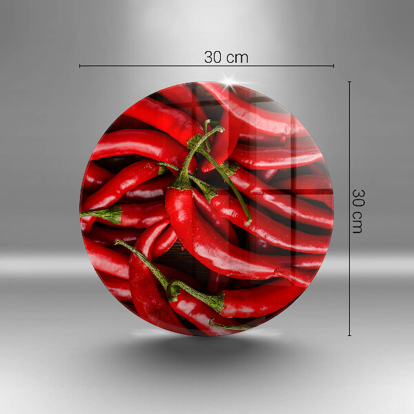 Glas Herdabdeckplatte Scharfe Chilischoten