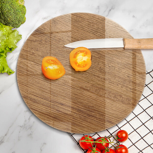 Glas Herdabdeckplatte Holzbrettstruktur