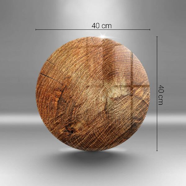 Glas Herdabdeckplatte Holzmaserung des Baumes