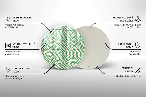 Glas Herdabdeckplatte Abstrakte Linien