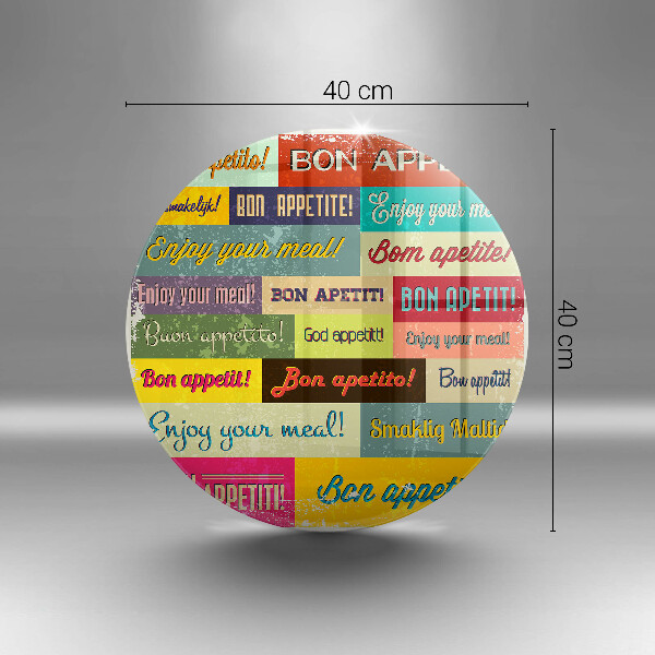 Glas Ceranfeldabdeckung Untertitel Guten Appetit Sprachen