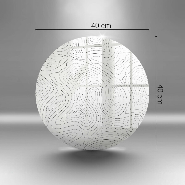 Glas Herdabdeckplatte Abstrakte Formen