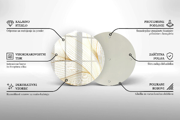 Glas Herdabdeckplatte Modernes Linienmuster