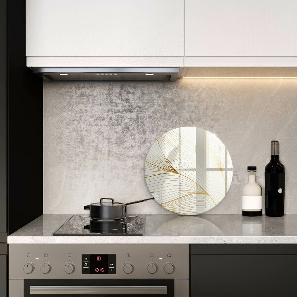 Glas Herdabdeckplatte Modernes Linienmuster