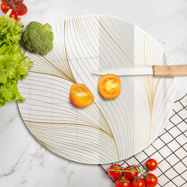 Glas Herdabdeckplatte Modernes Linienmuster