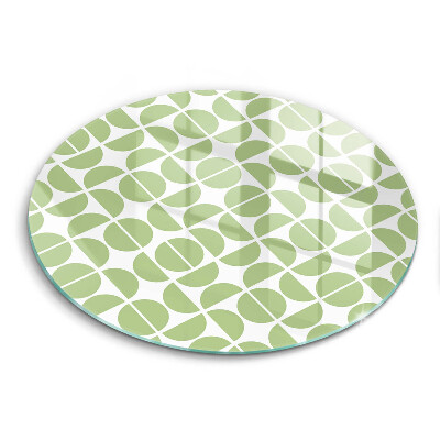 Glas Herdabdeckplatte Muster aus Boho-Formen