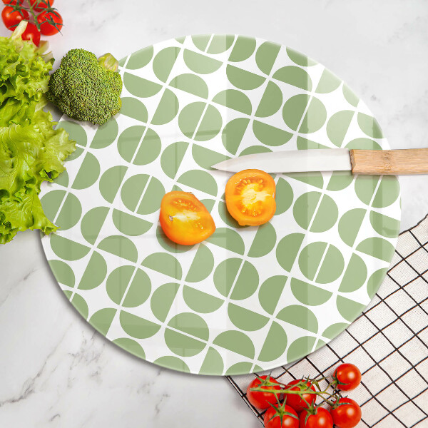 Glas Herdabdeckplatte Muster aus Boho-Formen