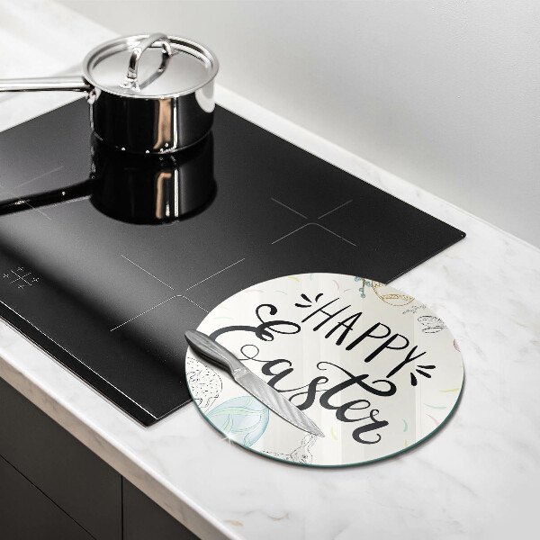 Glas Ceranfeldabdeckung Spritzschutz Happy Easter