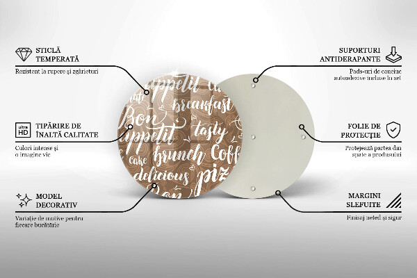 Glas Ceranfeldabdeckung Spritzschutz Untertitel Bon appetit