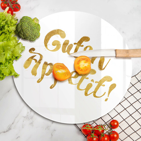 Glas Ceranfeldabdeckung Spritzschutz Guten Appetit!