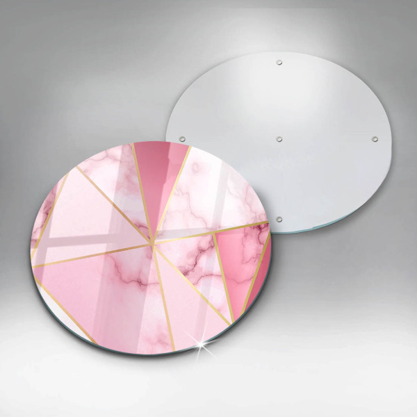 Glas Herdabdeckplatte Geometrischer Marmor