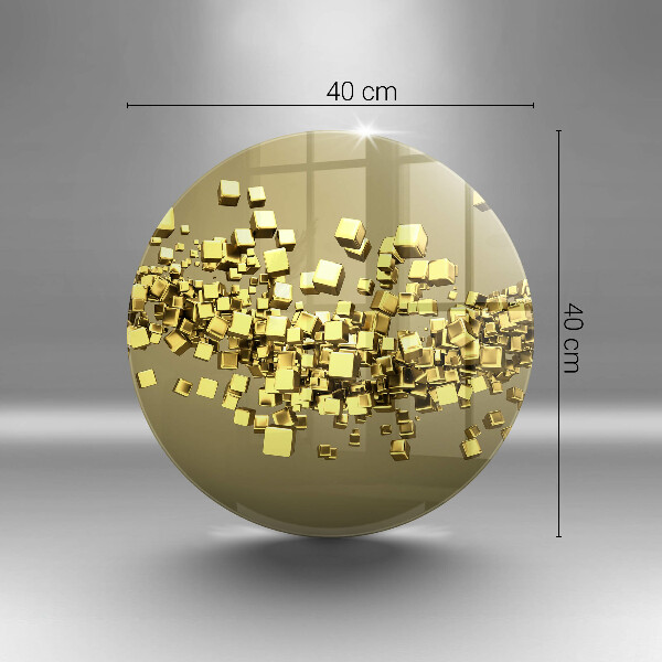 Glas Herdabdeckplatte Abstrakte 3D-Geometrie