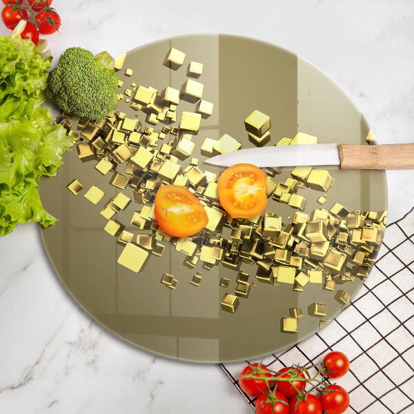 Glas Herdabdeckplatte Abstrakte 3D-Geometrie