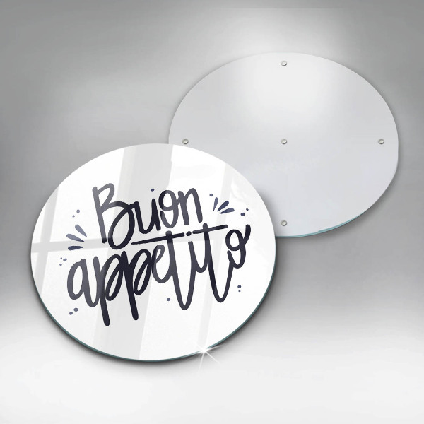 Glas Ceranfeldabdeckung Spritzschutz Buon Appetito