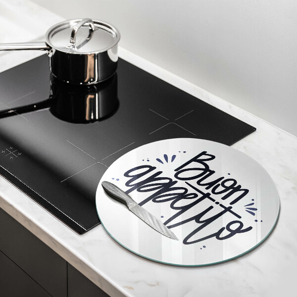 Glas Ceranfeldabdeckung Spritzschutz Buon Appetito