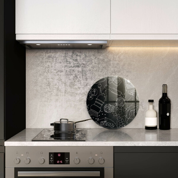 Glas Herdabdeckplatte Küchenzubehör