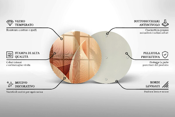 Glas Ceranfeldabdeckung Spritzschutz Moderne Komposition