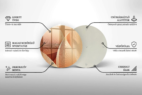 Glas Ceranfeldabdeckung Spritzschutz Moderne Komposition