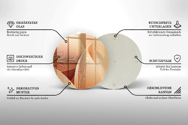 Glas Ceranfeldabdeckung Spritzschutz Moderne Komposition