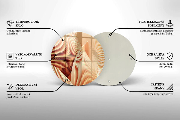 Glas Ceranfeldabdeckung Spritzschutz Moderne Komposition