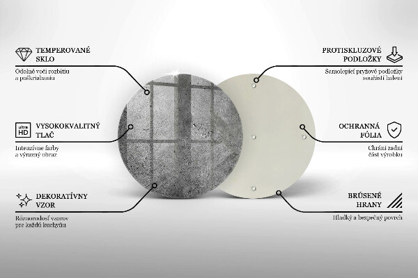 Glas Ceranfeldabdeckung Spritzschutz Betonsteinstruktur