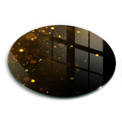 Glas Herdabdeckplatte Goldglitter