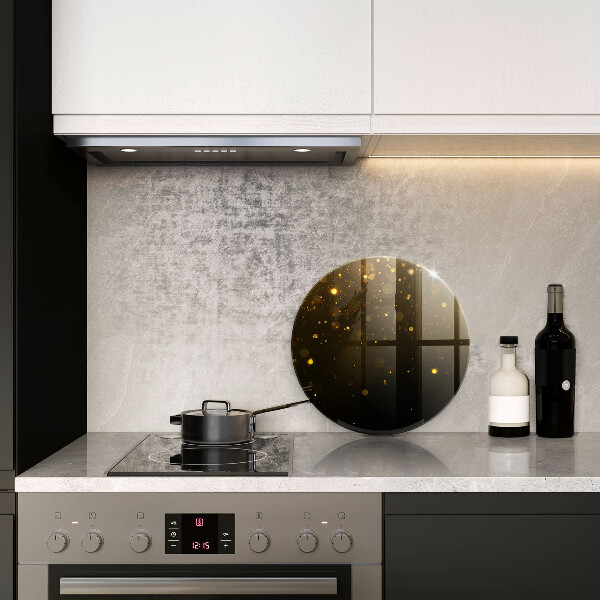 Glas Herdabdeckplatte Goldglitter