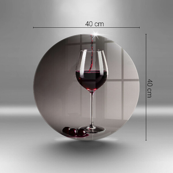 Glas Herdabdeckplatte Glas und Trauben