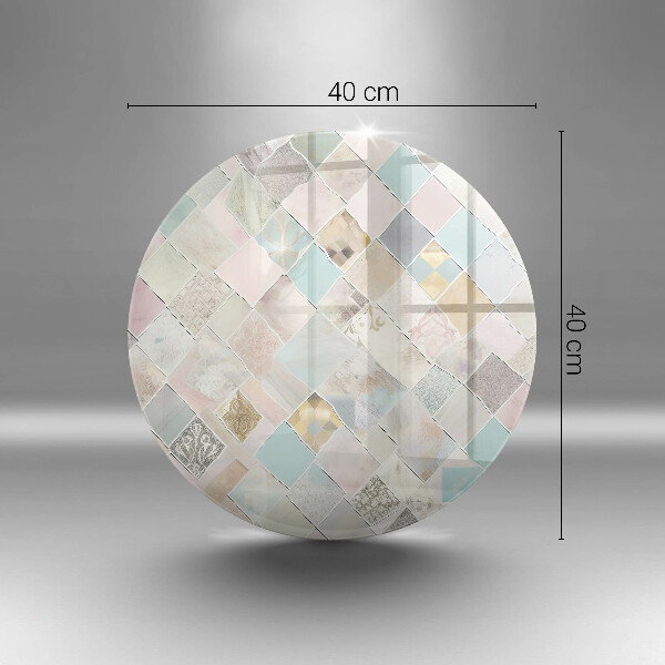 Glas Herdabdeckplatte Pastellkomposition