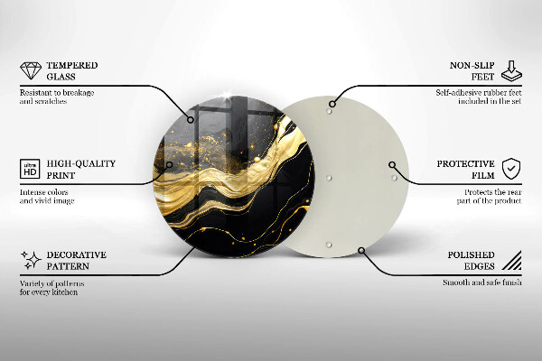 Glas Herdabdeckplatte Elegante Abstraktion