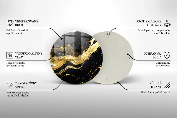 Glas Herdabdeckplatte Elegante Abstraktion