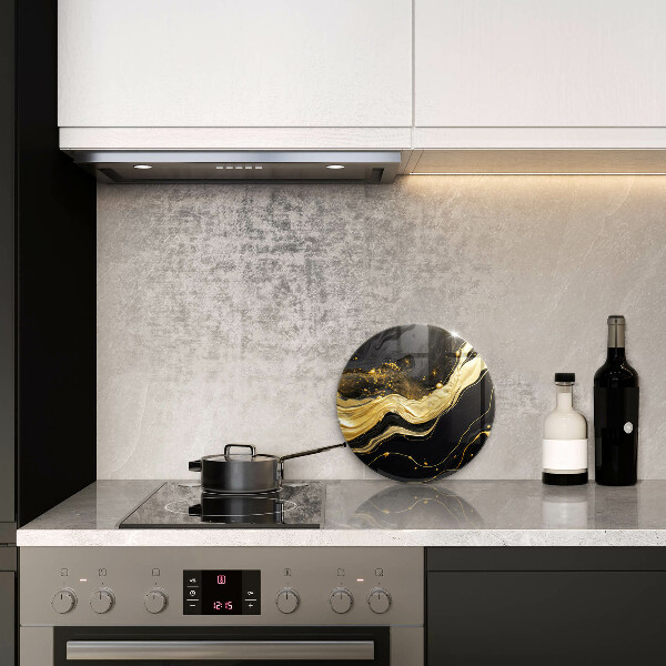 Glas Herdabdeckplatte Elegante Abstraktion