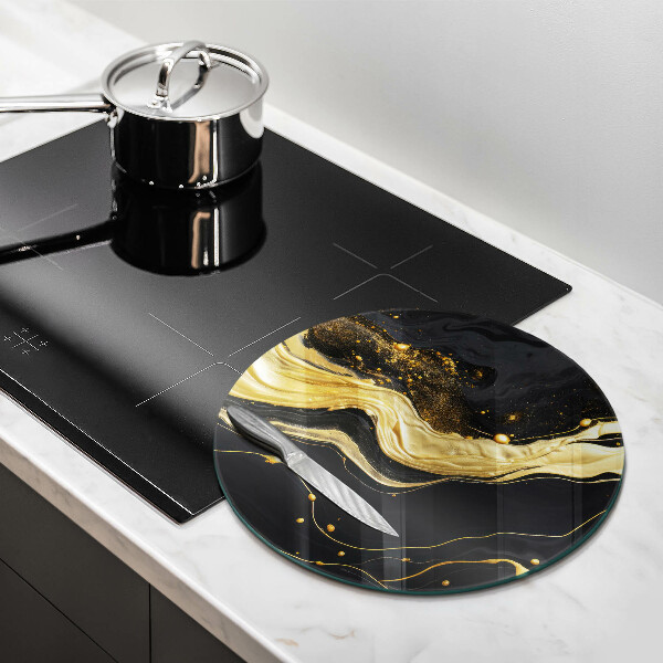 Glas Herdabdeckplatte Elegante Abstraktion