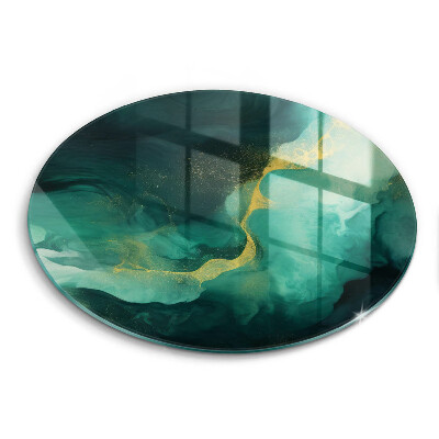 Glas Herdabdeckplatte Flaschengrün