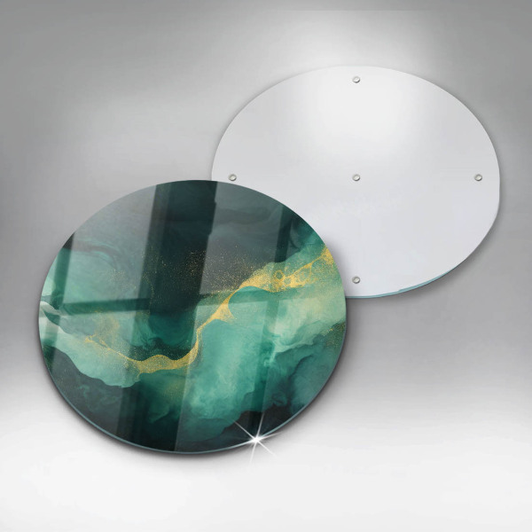 Glas Herdabdeckplatte Flaschengrün