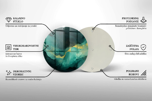 Glas Herdabdeckplatte Flaschengrün