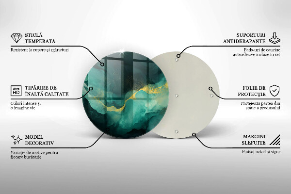 Glas Herdabdeckplatte Flaschengrün