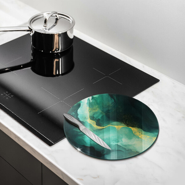 Glas Herdabdeckplatte Flaschengrün