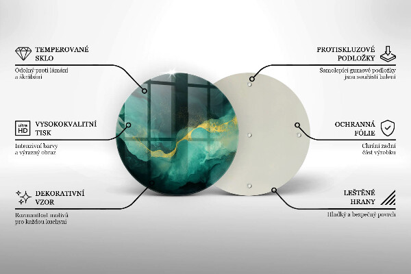Glas Herdabdeckplatte Flaschengrün