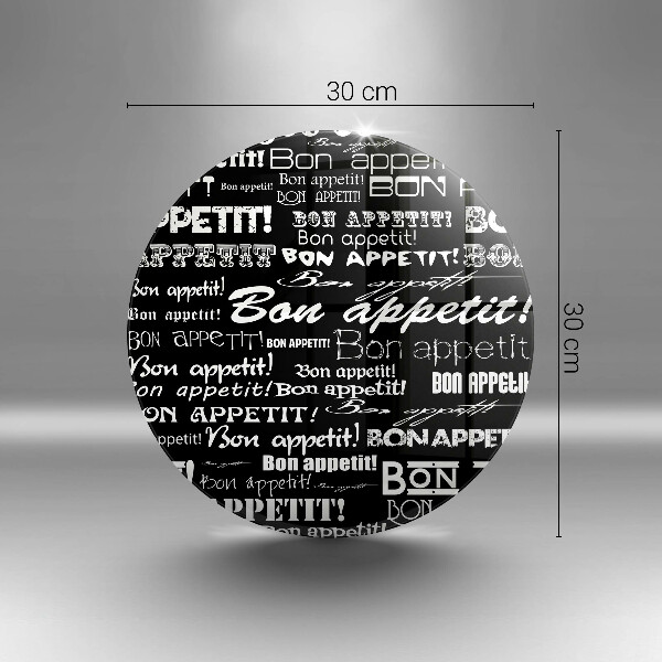 Glas Herdabdeckplatte Küchenuntertitel Bon appetit
