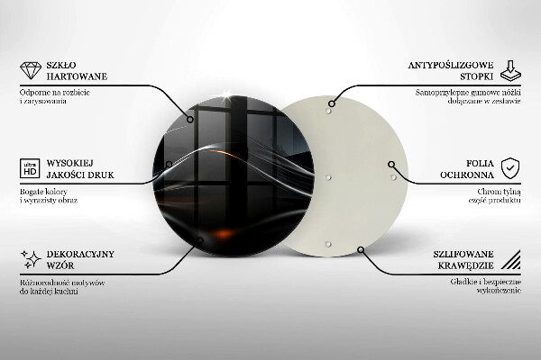 Glas Herdabdeckplatte Abstraktes 3D-Design