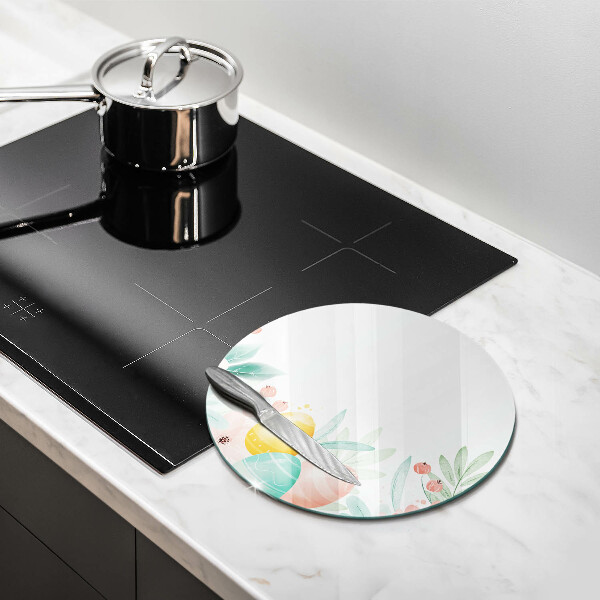 Glas Herdabdeckplatte Ostereier