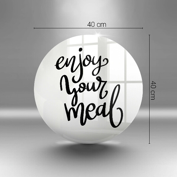 Glas Herdabdeckplatte Enjoy your meal