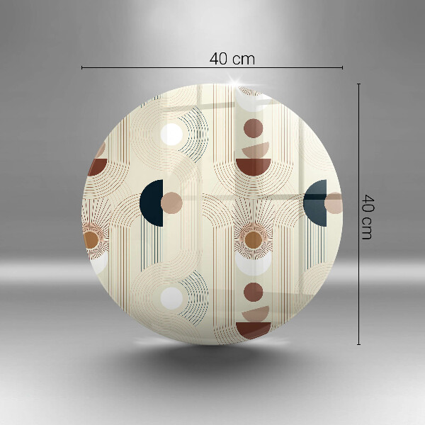 Glas Herdabdeckplatte Boho-Geometrieformen